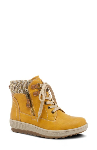 Shop Spring Step Karlene Bootie In Mustard