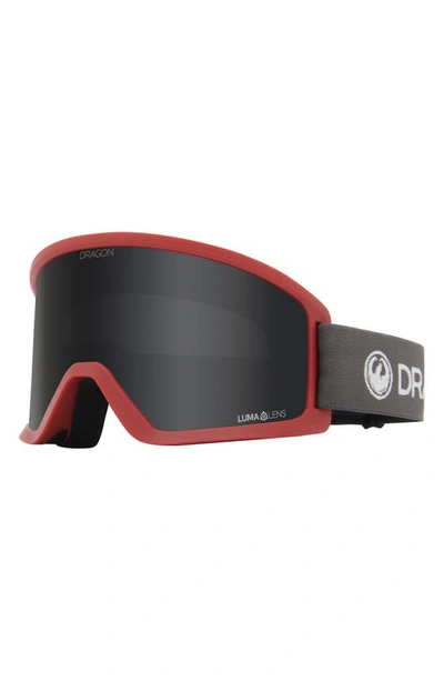 Shop Dragon Dx3 Otg Snow Goggles With Base Lenses In Blockred Lldarksmoke