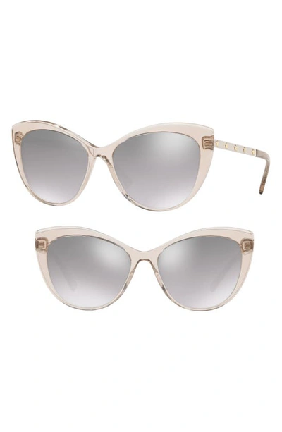 Mevrouw Kracht Crack pot Versace Medusa 57mm Cat Eye Sunglasses In Grey Mirror Gradient Silver |  ModeSens