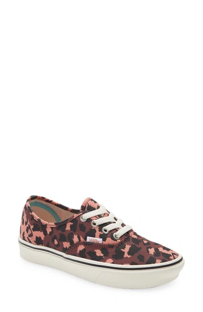 Shop Vans Comfycush Authentic Sneaker In Leopard Terra Cotta/port Roya