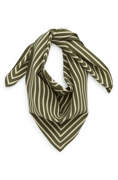 Signature monogram silk scarf black – TOTEME