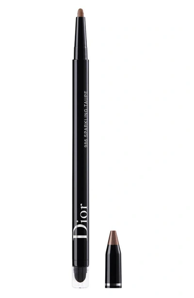 Shop Dior Show 24-hour Stylo Eyeliner In 986 Sparkling Taupe
