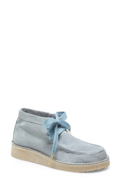 Free People Ashton Moccasin Ankle Boot In Dusty Blue