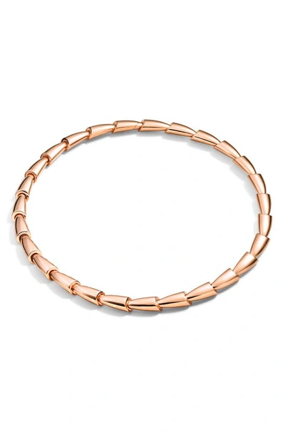 Shop Vhernier Calla Necklace In Pink Gold