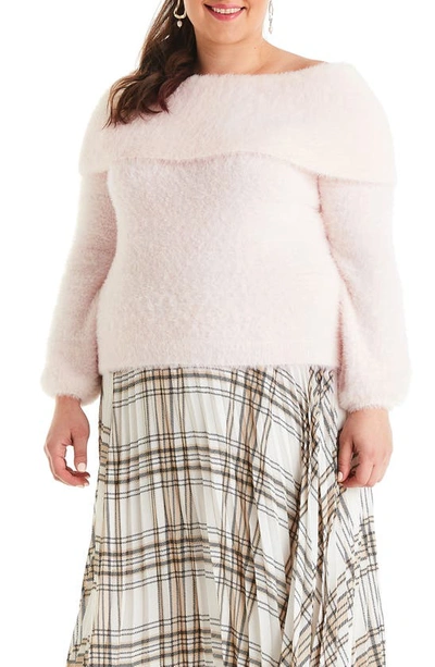 Shop Estelle Leah Sweater In Soft Pink