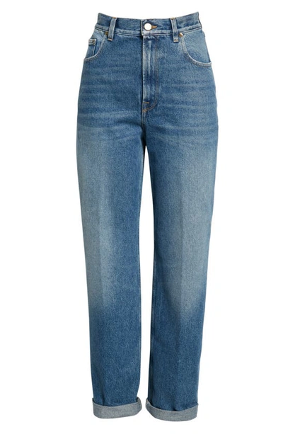 Shop Golden Goose Kim Lived-in Jeans In Medium Wash Blue