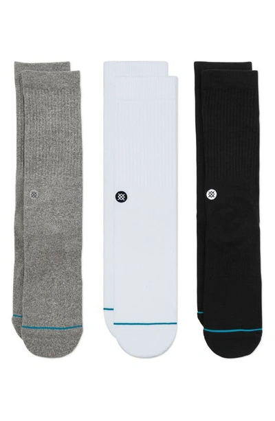 Shop Stance Icon 3-pack Socks In Multi