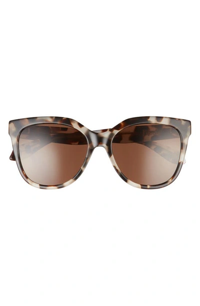 Shop Mohala Eyewear Pikake Medium Bridge Medium Width 55mm Polarized Cat Eye Sunglasses In Havana Tortoise
