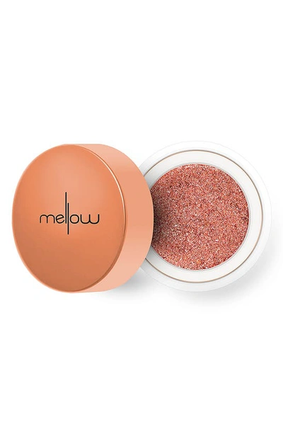 Shop Mellow Cosmetics Glitter Chrome Eyeshadow In Rose Gold