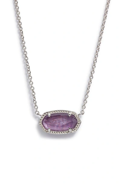 Shop Kendra Scott Elisa Pendant Necklace In Purple Mica