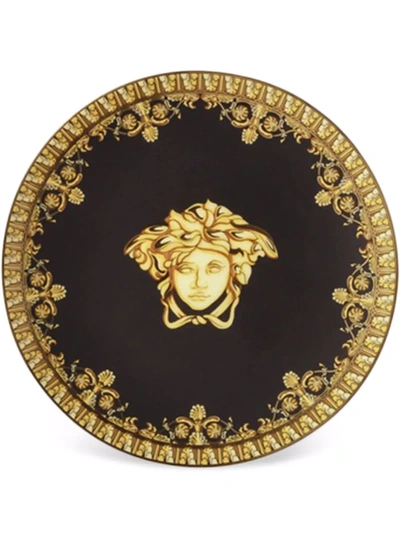 Shop Versace Baroque Nero Plate (10 Cm) In Black