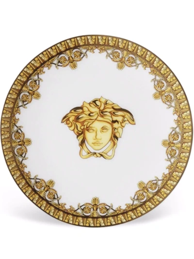 Shop Versace Baroque Bianco Plate (10 Cm) In White