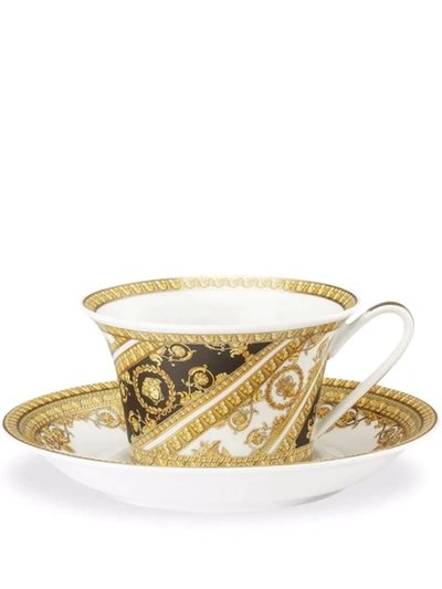 Versace I Love Baroque Cup And Saucer Set In White