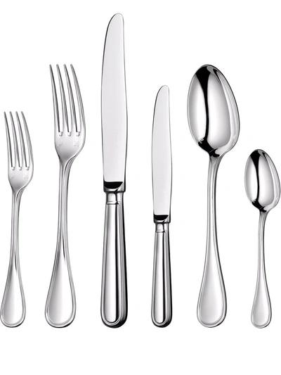 Shop Christofle Albi 36-piece Silver-plated Flatware Set With Chest
