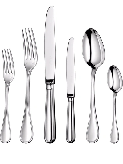 Christofle Albi 36-piece Silver-plated Flatware Set With Chest In Silver