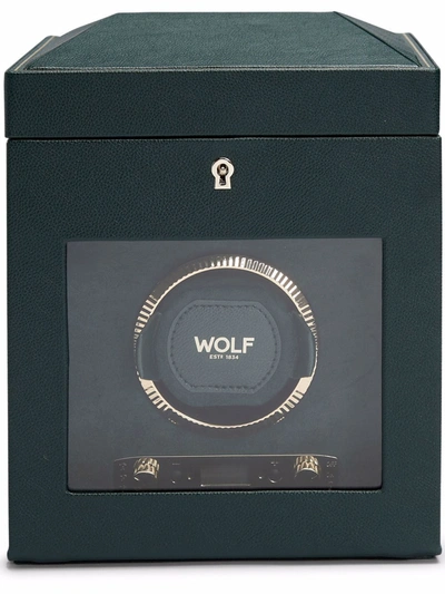 Wolf Single Watch Winder In Green