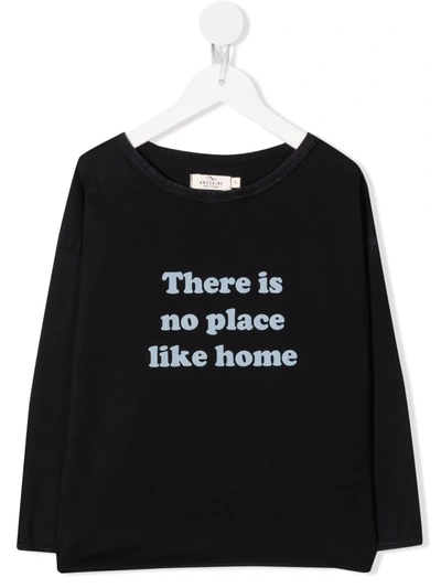 Andorine Graphic-print Organic Cotton T-shirt In Black