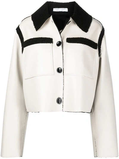 Proenza Schouler White Label Reversible Boxy fit Leather And Faux