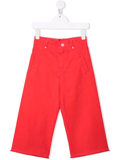 Shop The Marc Jacobs Wide Leg Trousers In Red