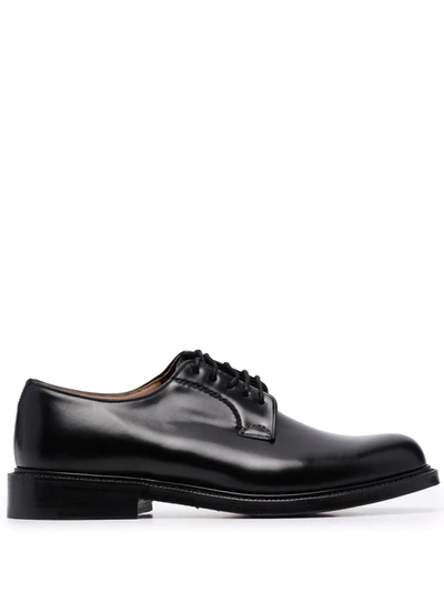 Shop Church's Leather Derby Shoes In Black