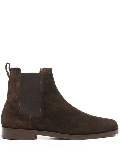 Shop Koio Trento Suede Ankle Boots In Brown