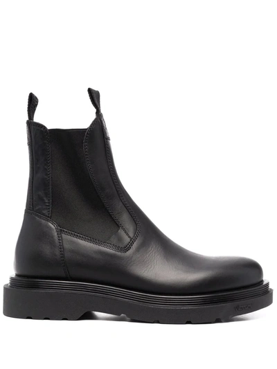 Shop Buttero Side-panelled Leather Boots In Black