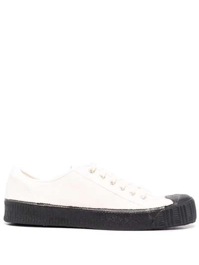 Shop Spalwart Contrast-sole Low-top Sneakers In White