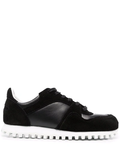 Shop Spalwart Logo Low-top Sneakers In Black