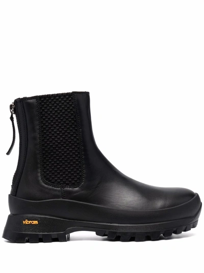 Shop Woolrich Zipped Ankle Boots In Black