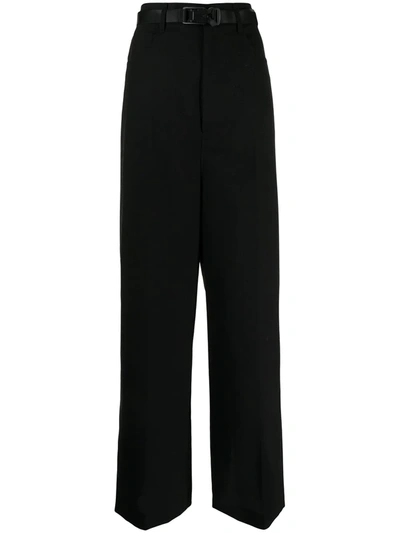 Shop Enföld Buckle-fastening Tailored Trousers In Black