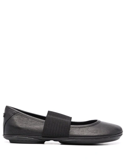 Camper Flat Slip-on Ballerina Shoes In Black