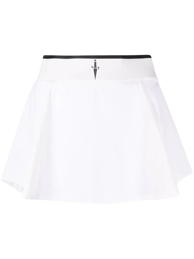 Cesare Paciotti Logo-waistband Tennis Skirt In White | ModeSens