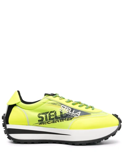 Shop Stella Mccartney Reclypse Recycled-polyester Sneakers In Yellow