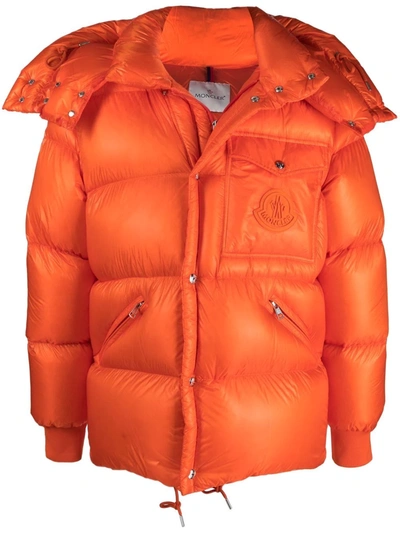 Shop Moncler Lamentin Padded Jacket In Orange