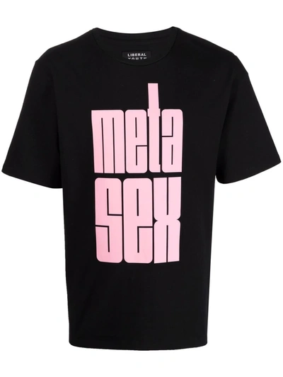 Shop Liberal Youth Ministry 'meta Sex' T-shirt In Black