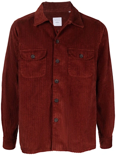 Shop Xacus Corduroy Button Shirt In Brown