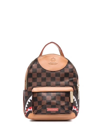 Shop Sprayground Henny Air To The Throne Small Backpack In Brown