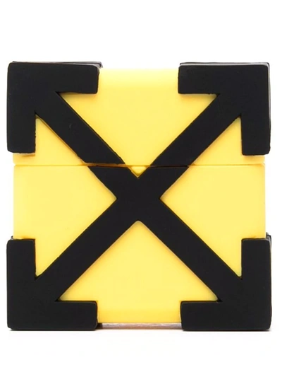 Shop Off-white Arrows Airpods Pro Case In Yellow