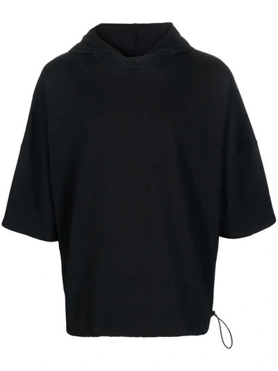 Shop Alchemy Short-sleeved Hoodie In Black