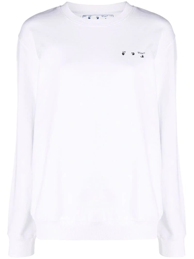 Shop Off-white Palace Arrow-print Sweatshirt In White