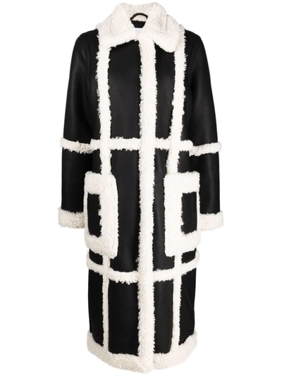 Stand Studio Patrice Faux Leather Coat In Black