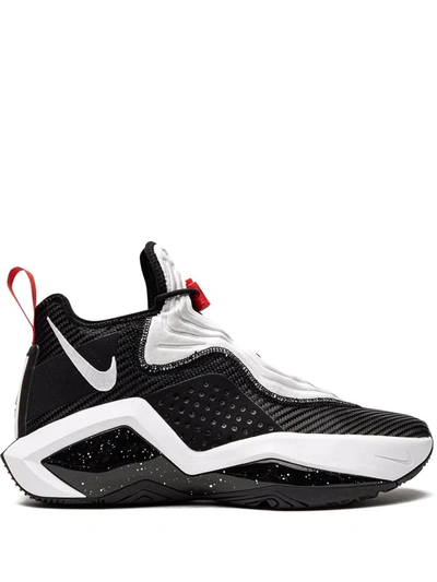 Shop Nike Lebron Soldier Xiv "black/white/university Red" Sneakers