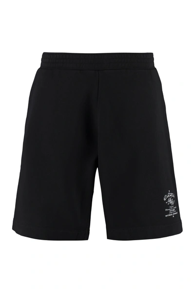 Shop Givenchy Cotton Bermuda Shorts In Black