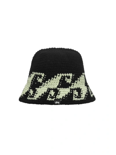 Stussy Waves Knit Bucket Hat In Black | ModeSens