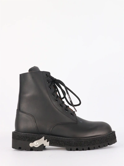 Shop Off-white Amphibian With Metallic Detail In Black