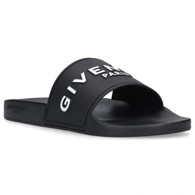 Shop Givenchy Beach Sandals Paris In Black