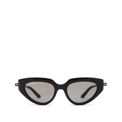 Shop Balenciaga Sunglasses Bb0159s 002 Acetate In Black