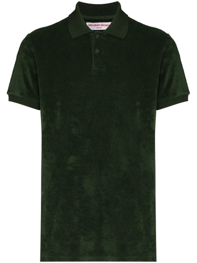 Shop Orlebar Brown Jarrett Short-sleeve Polo Shirt In Green
