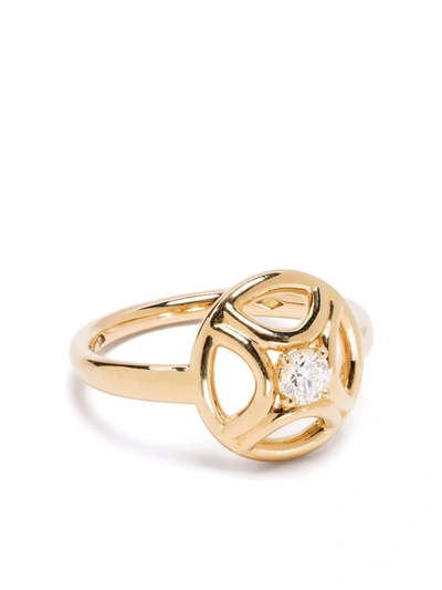 Shop Loyal.e Paris 18kt Recycled Yellow Gold Perpétuel.le Diamond Ring