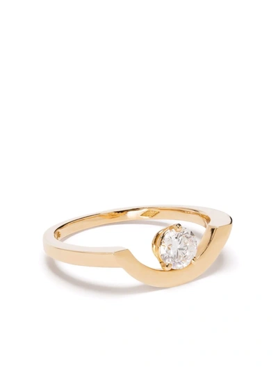 Shop Loyal.e Paris 18kt Recycled Yellow Gold Intrépide Diamond Ring